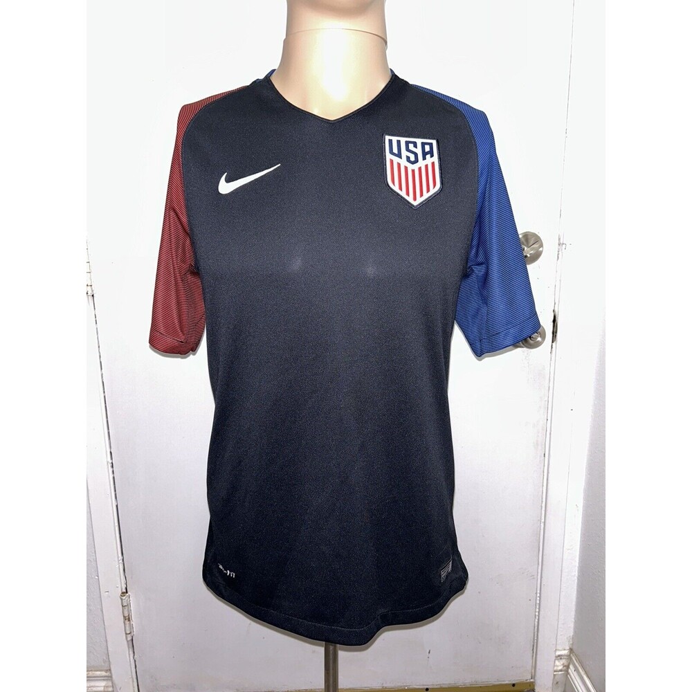 Nike Dri-Fit Team USA Soccer Jersey Men's Black 2016 Sz S
